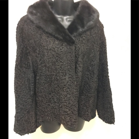 Jackets & Blazers - Vintage Lamb & Mink Jacket EUC Small